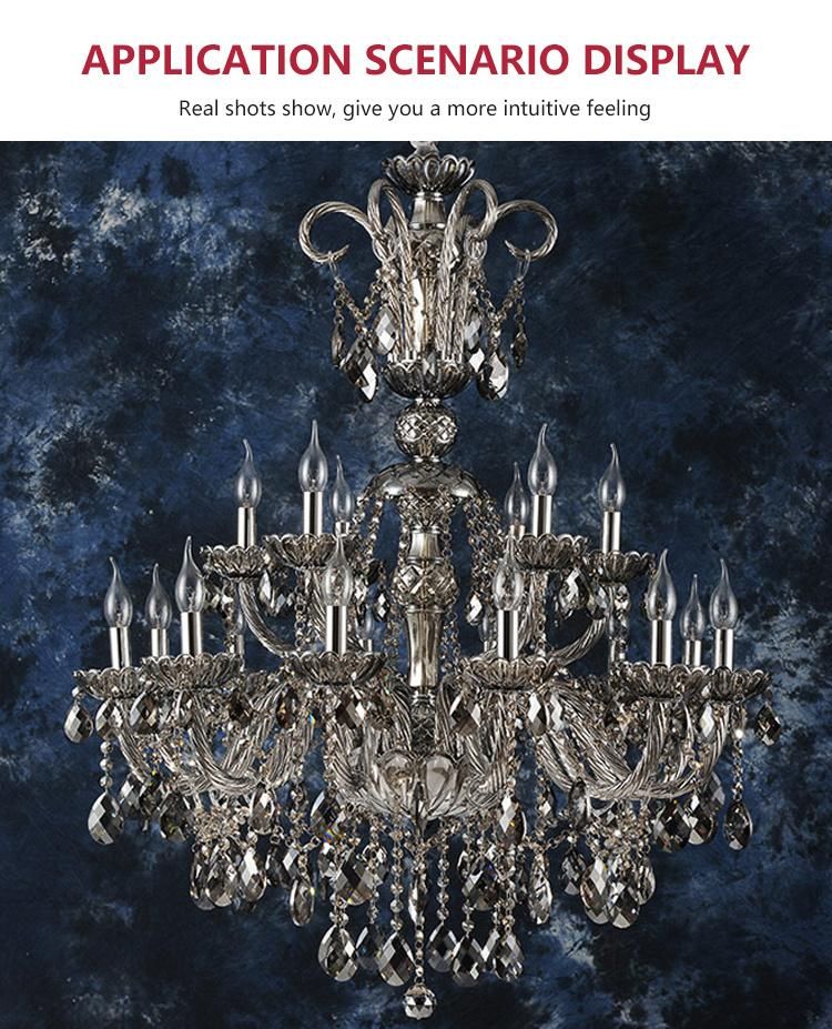 New Design Light Hotel Decorative Modern Luxury Custom Crystal LED Chandelier Lamp