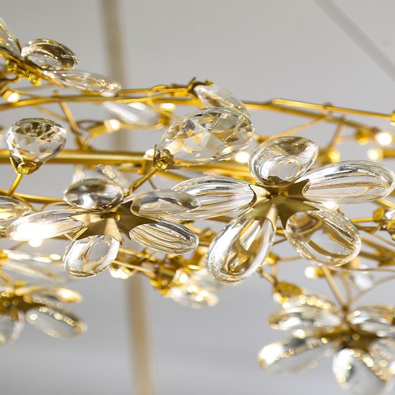 Pendant Lamp Decorative Lighting Village Branch Crystal Living Room Lamp