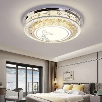 Dafangzhou 80W Light Crystal Light China Manufacturers Bedroom Light Fixture Sliver Frame Color Ceiling Light Applied in Kitchen