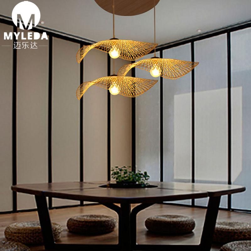 Cage Traditional Handmade Bamboo Lamp Bright Lantern Pendant Light