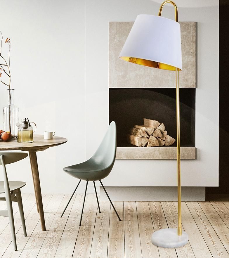 Nordic Style Fabric Black Best Price Modern Style Luxury Floor Light Lighting Studio Living Room Bedroom Simple Stand Table White Fishing Decoration Floor Lamp