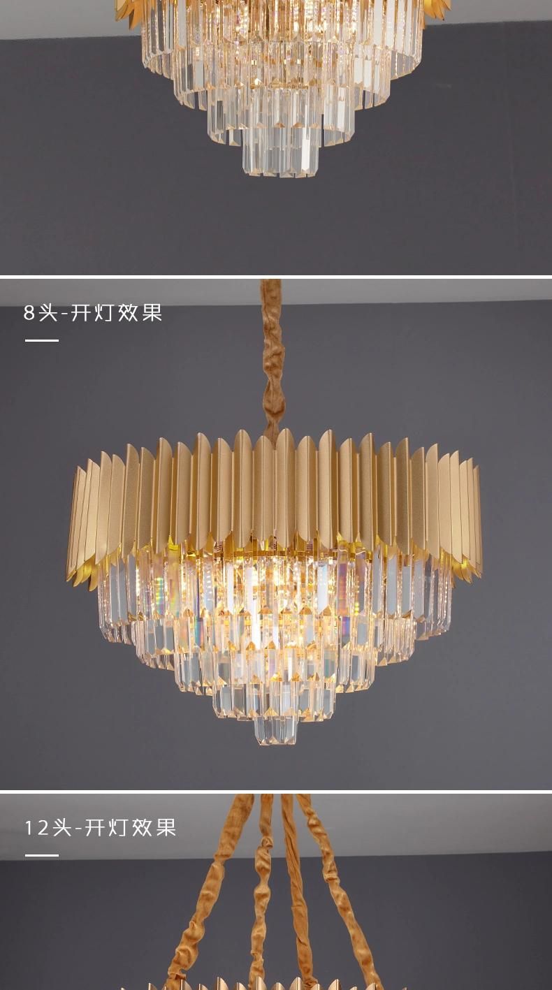 Luxury Style Indoor LED Chandelier Bedroom Dining Room Pendant Lamp Lighting