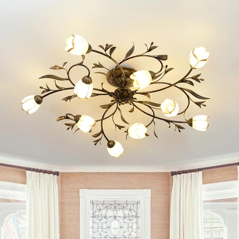 American Ceiling Light Nordic Iron Art Guest Restaurant Light Ceiling Light