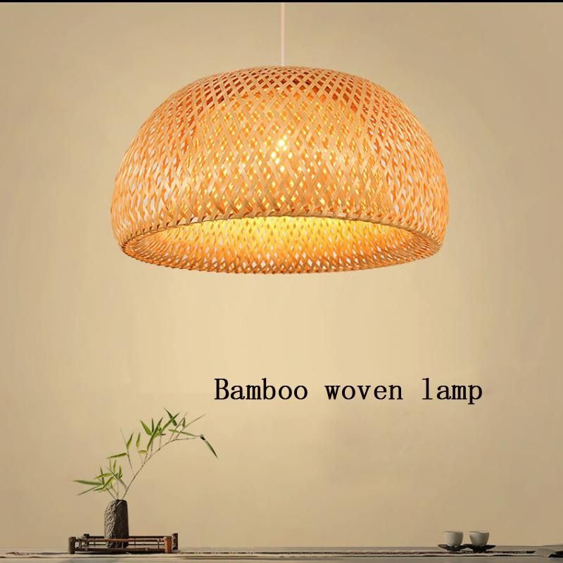 Modern Minimalist Restaurant Bedroom Pure Bamboo Art Bamboo Hand-Woven Chandelier (WH-WP-36)