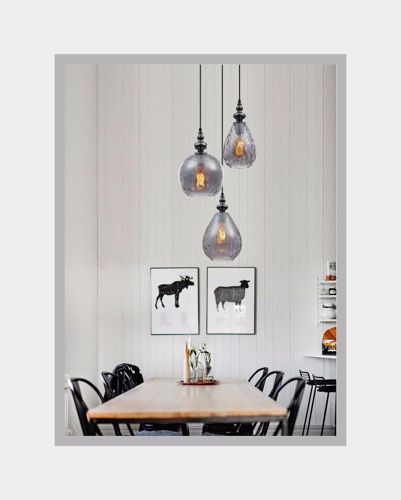 Distinctive Indoor Water Wave Glass ceiling light Decorative pendant Lamp
