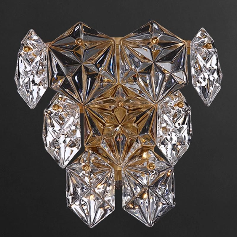 Modern Crystal Wall Lamp Living Room Bedroom Bedside Lamp Contracted TV Wall Light