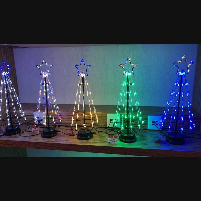 Bedroom Decoration Star Christmas Tree Color Lamp Light for Gc-Lt-0055
