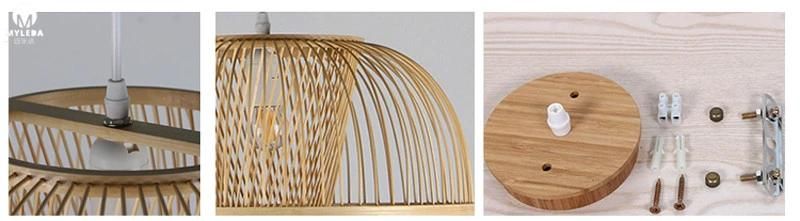 Wood Custom Made Hanging Lamp Hotel Project Chandelier