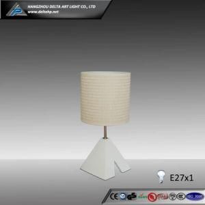 Round Paper Lamp with Triangle Wooden Base (C5007103-1)