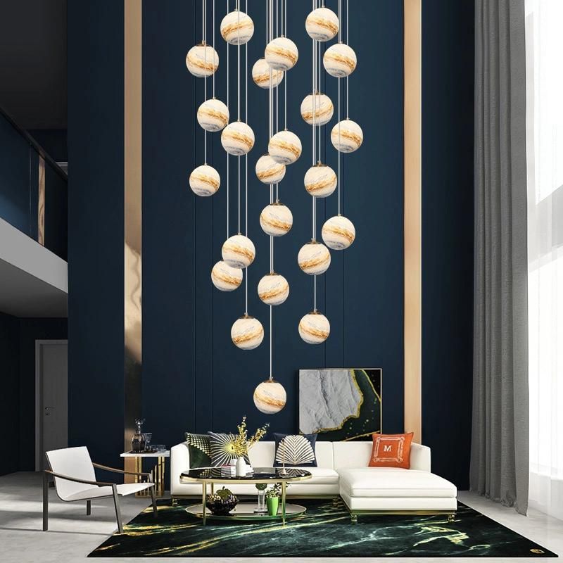 Creative Ball Chandelier Hotel Lobby restaurant Chandelier Pendant Lamp Light