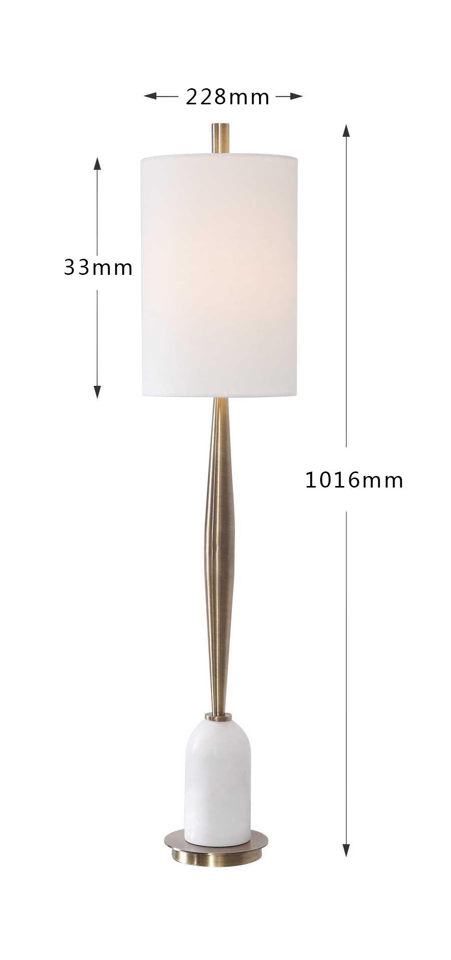 Table Lamp New American Imported Steel Marble Designer′s Living Room Study Villa Creative Lamp