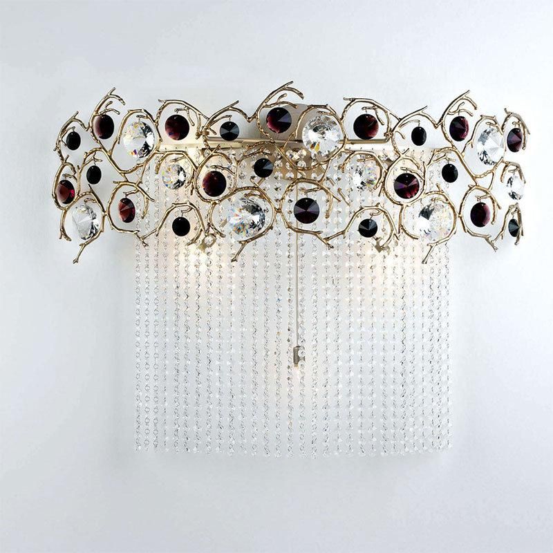 2022 Light Luxury Living Room Lamp Villa Light Crystal Full Copper Elliptic Chandelier