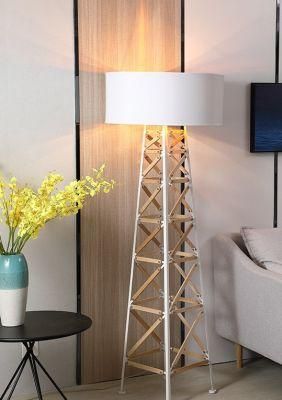 Nordic Creative Floor Lamp Living Room Bedroom Vertical Designer Model Room Floor Lamp Solid Wood Tower Floor Lamp