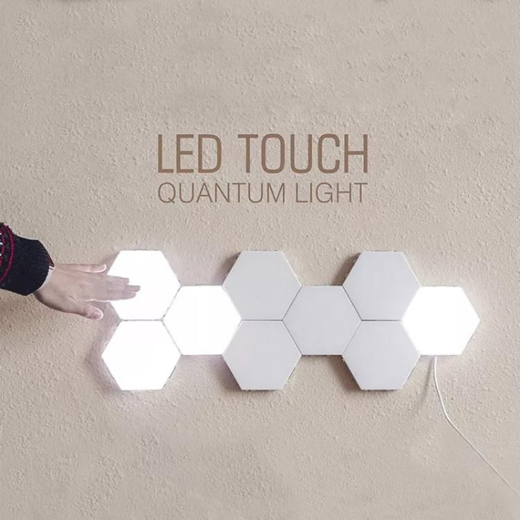 Creative Atmosphere Modular Assembly Smart Touch Sensitive Hexagonal Wall LED Night Lamp