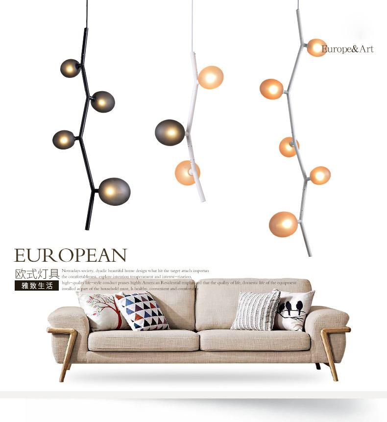 Wholesale High Quality Modern Indoor Decoration Hanging Ceiling Lighting Glass Chandelier Pendant Lamp