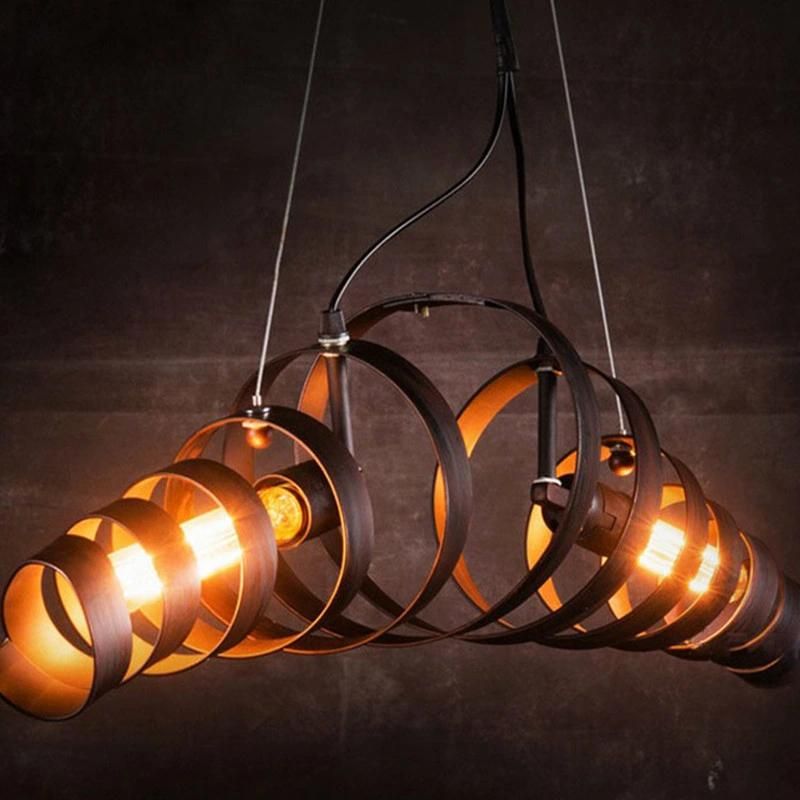 Industrial American Loft Pendant Lamp Retro Iron Art Cafe Restaurant Dining Room Pendant Lamp (WH-VP-121)