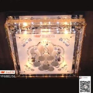 2015 New Modle Glass Crystal Square (595*595) Ceiling Lighting with MP3 (YF6882/S6)