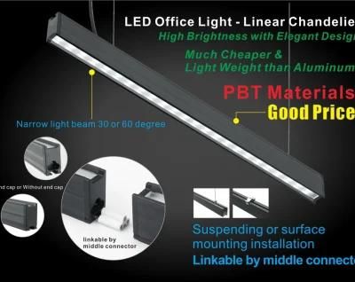 LED Pendant Ceiling Lights Commercial Office Lighting Linear Spot Light 30 Degree Beam Indoor LED Chandelier Lamp
