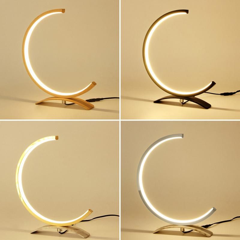 Concise Style Modern Table Lamp Study Work Desk Lamp Nightstand