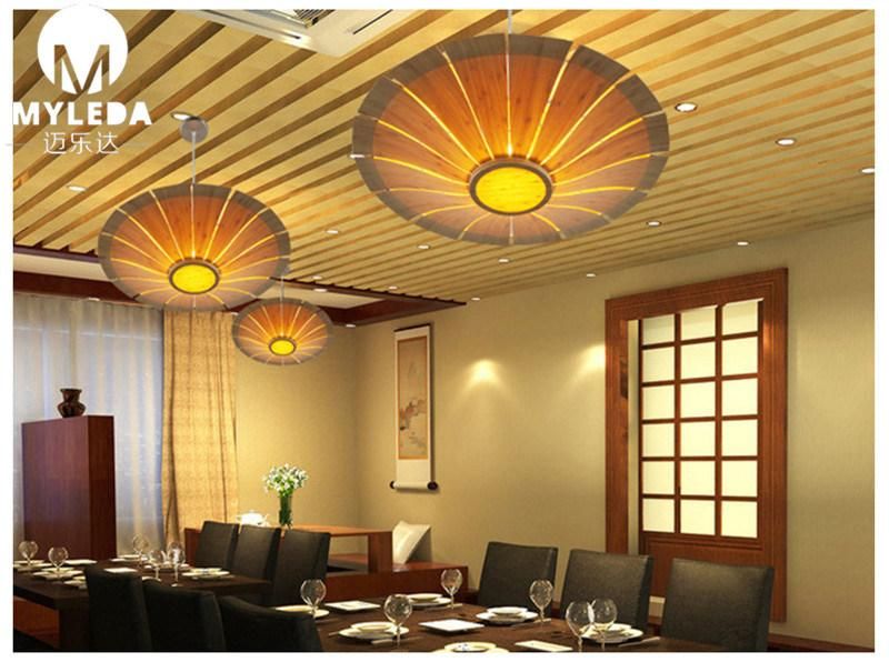 Restaurant Classical Wooden Design Lantern LED Pendant Light