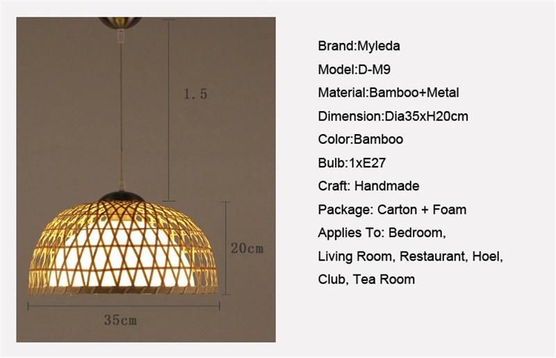 Modern Style Wood Pattern Retro Decoration Wooden Cage Pendant Lights for Home, Bar, Living Room, Dining Room