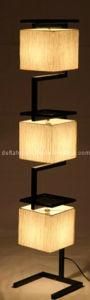 Art Decorative Floor Standing Lamp with Three Square Paper Shade