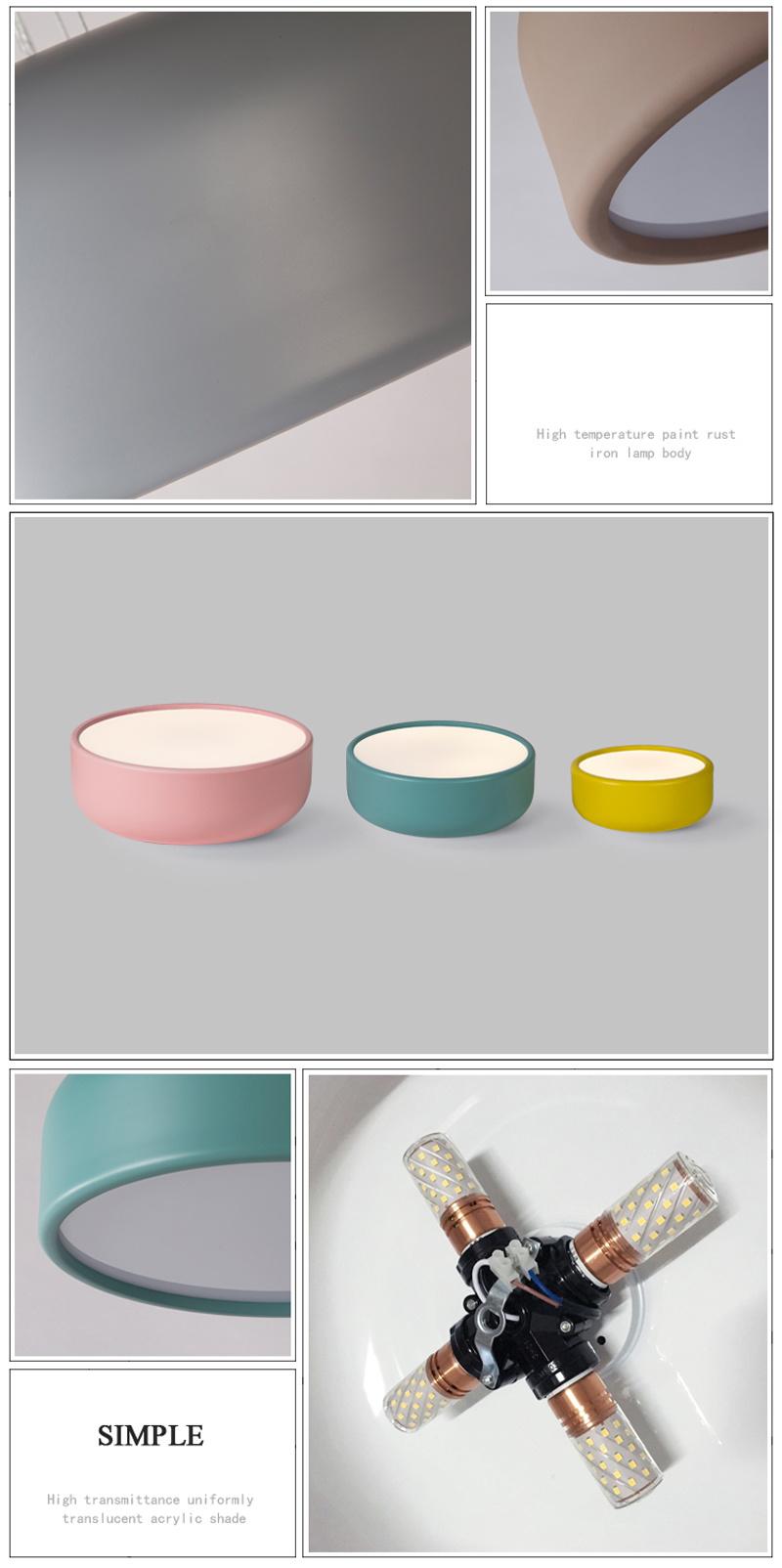 Modern Indoor Surface Mounted LED Ceiling Lamp for Living Room