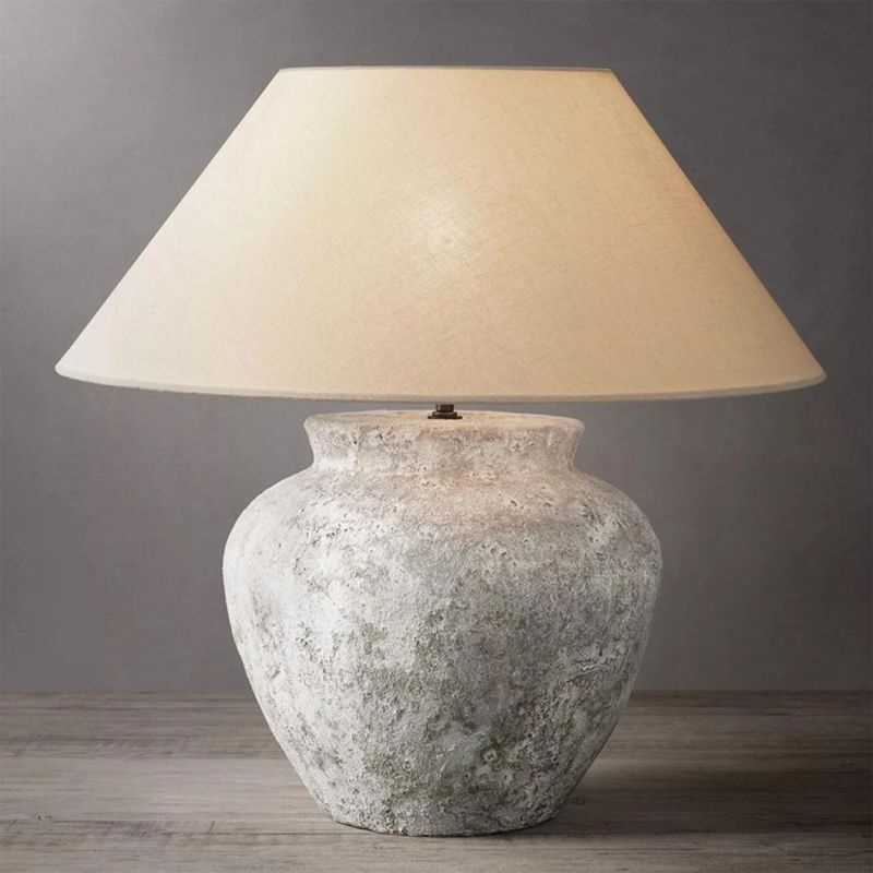 High Quality Ancient Chinese Pot Painted Ceramic Table Lamp