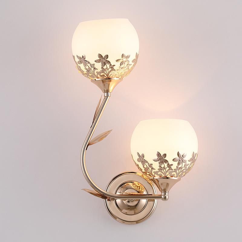 Post Modern Golden Silver Luxury Crystal Wall Lamp Simple Personality Creative Wall Lamp