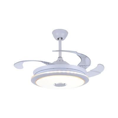 Dafangzhou 72W Lighting China Luxury Golden Design Crystal Remote Control Chandelier Ceiling Fan Pendant Light