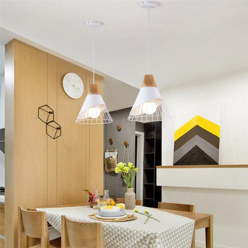 Retro Pendant Lamp E27 LED Bulb Metal Mesh Design Single for Home Cafe Hotel Loft Pendant Lights (WH-VP-97)