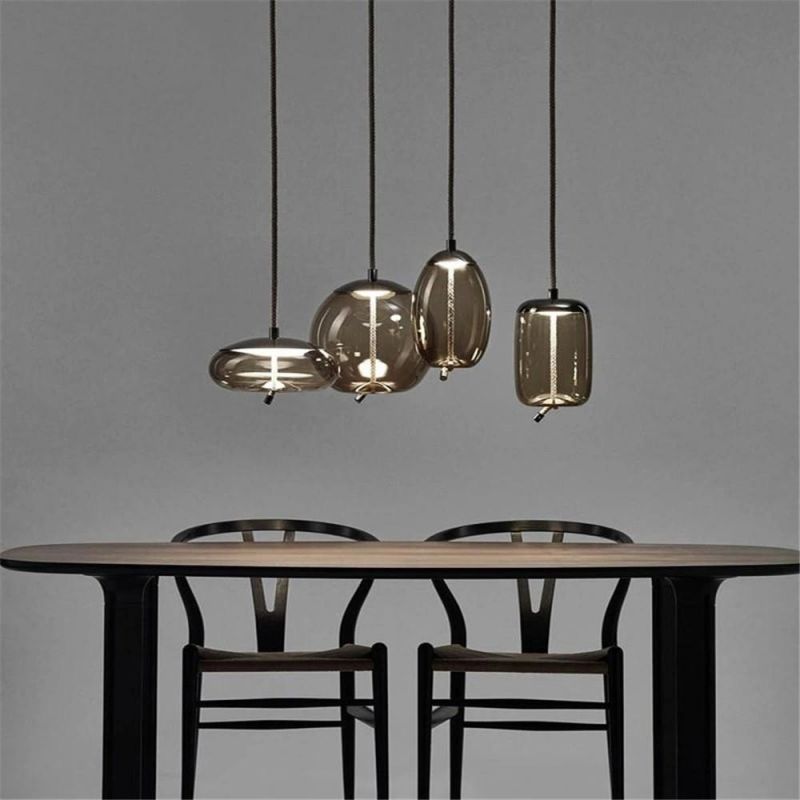 Modern Custom Transparent Glass Globe Pendant Light