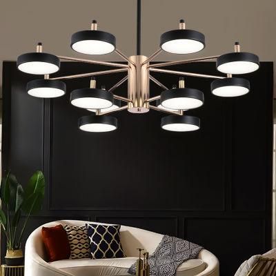 LED Art Simple Pendant Round Light Ceiling Chandeliers Lighting for Office