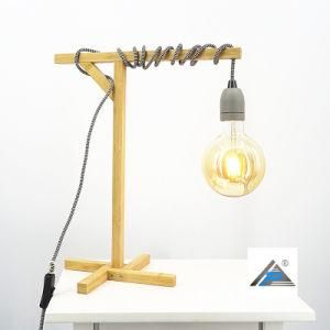 Bamboo Stand Table Lamp with Hanging Light (C5007401)