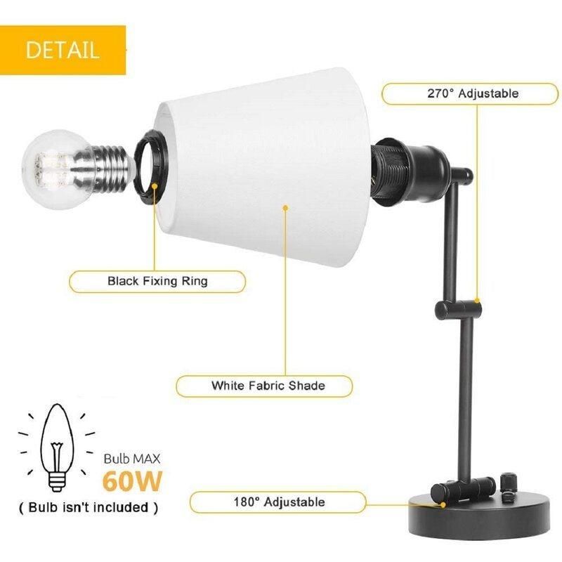 Wall Light Black Swing Arm Wall-Mounted Lamps