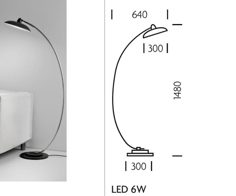 Decorative Steel Floor Lamp for Hotel Room Project