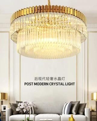 Zhongshan Modern Short Crystal Iron Chandeliers Lamp Light, Hotel Lobby Lampadario Cheap LED Acrylic Lights Modern