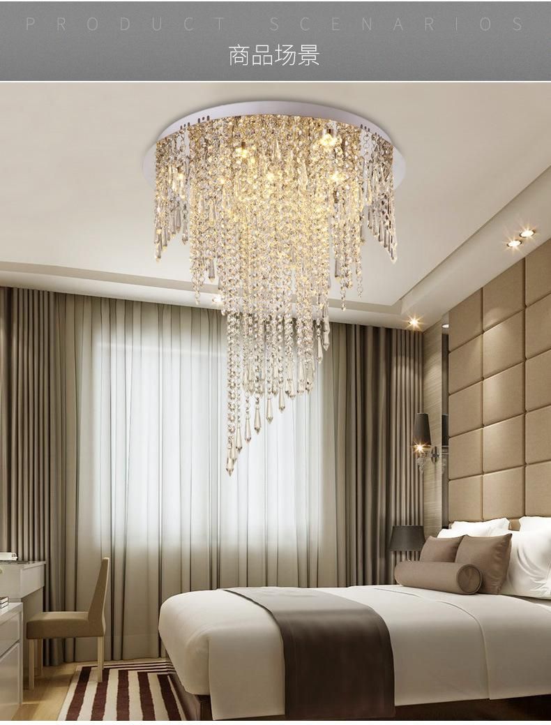 Hanging Crystal Ceiling Lights for Kitchen Bedroom Living Room Lighting Fixtures (WH-CA-33)