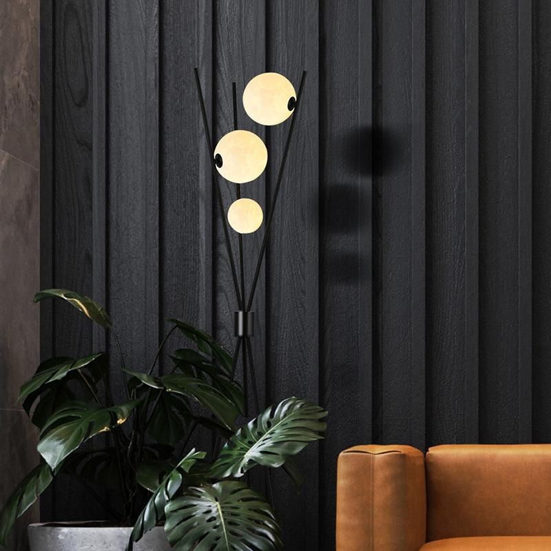 Nordic Post-Modern Floor Lamp 3D Printing Moon LED Lamps for Living Room Nordic LED Floor Lamp (WH-MFL-119)