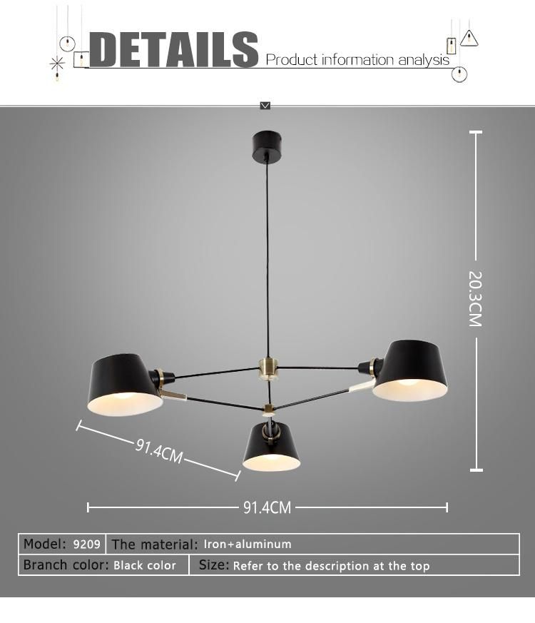 2020 Aluminum Black Cover Color Indoor Lighting