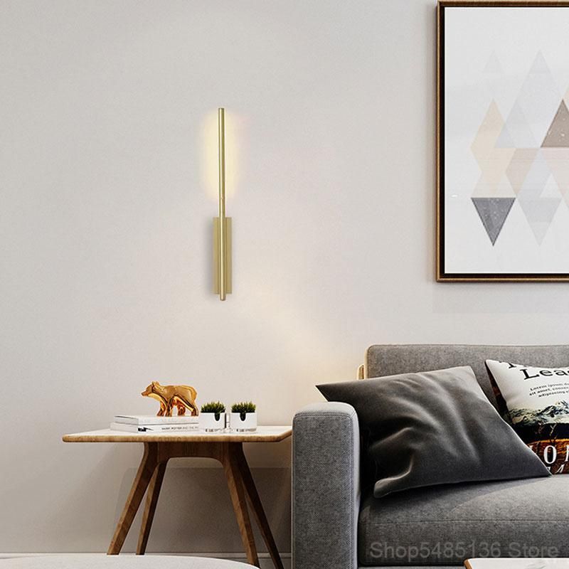 Golden Bedroom Bedside Wall Light Bathroom Mirror Front Lamp Link LED Reading Wall Sconce (WH-OR-225)