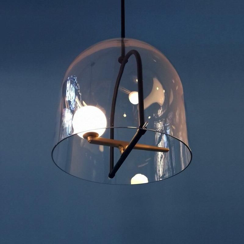 Nordic Time Glass Pendant Lights Minimalist Bird Pendant Lights Creative Iron Restaurant Suspension Lamp (WH-AP-179)