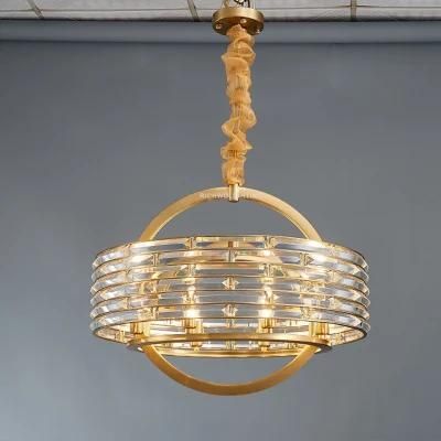 2021 Modern Round Home Decorated Pendant Light, Round Pendant Light, Glass Crystal Pendant Lamp