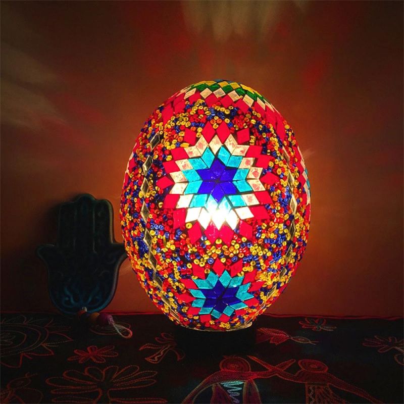 Vintage Lucky Egg Turkish Mosaic LED Children′s Night Table Lamp (WH-VTB-07)