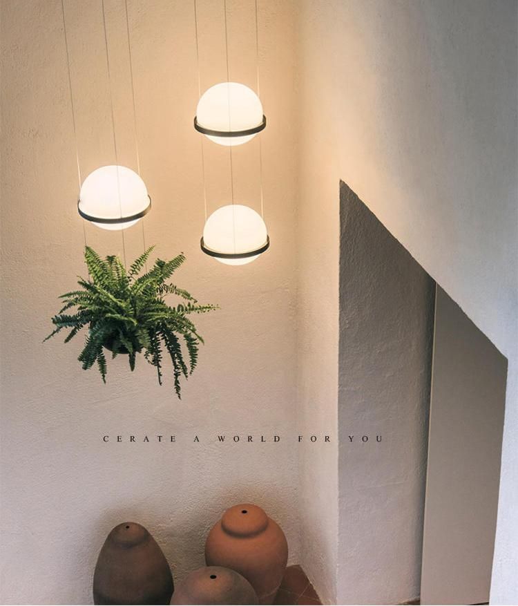 Plant Pendant Lights Modern Long Cord Plants Deco Chandelier Hanging Glass Ball Light (WH-GP-50)