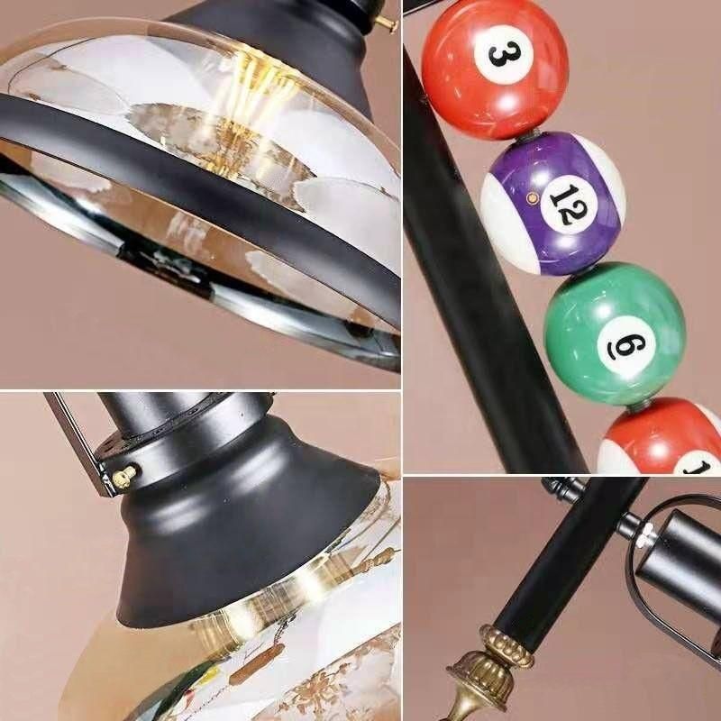 Vintage 3 Lights Light Metal Pendant Lamp with Glass Shade for Special Billiard Antique Pendant Light (WH-VP-86)