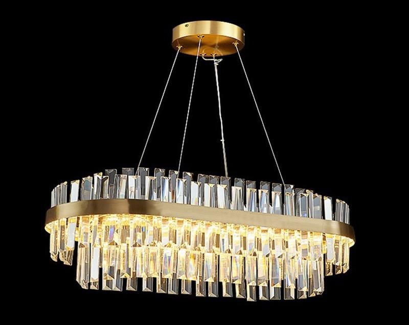 Crystal Chandelier Light Living Room Dining Room Modern Pendant Lamp Simple Luxury