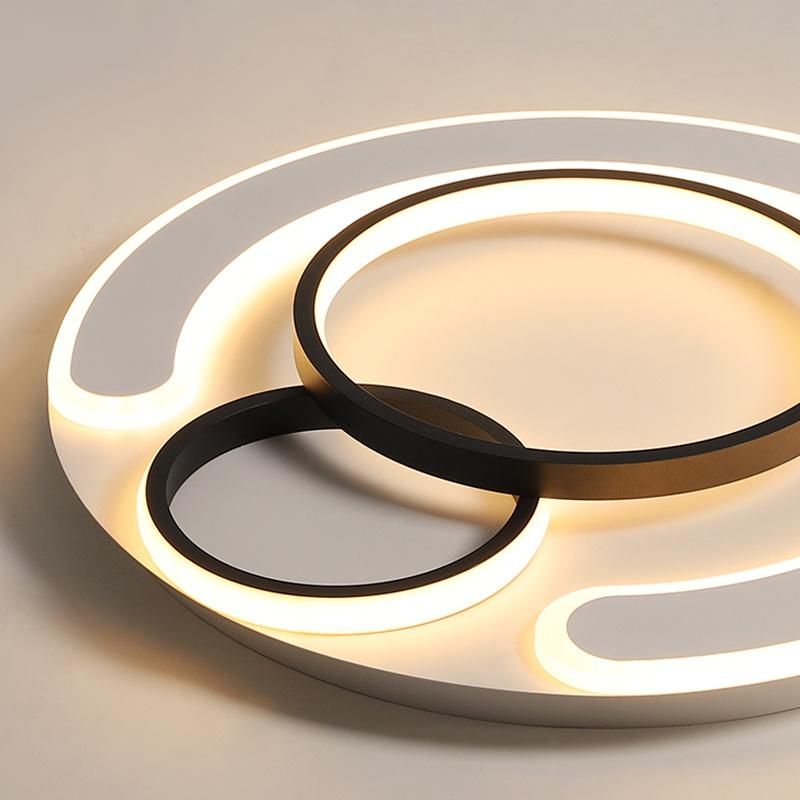 Simple Round Ceiling Lamp Warm Bedroom Light Creative Childrenroom Lamp LED