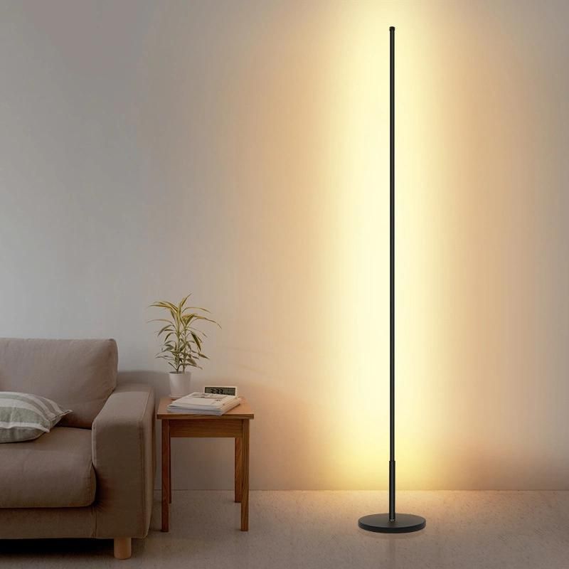 LED Floor Lamp Three Color Variable Light Creative Vertical Lamp Corner Minimalist Living Room and Bedroom Floor Lamp