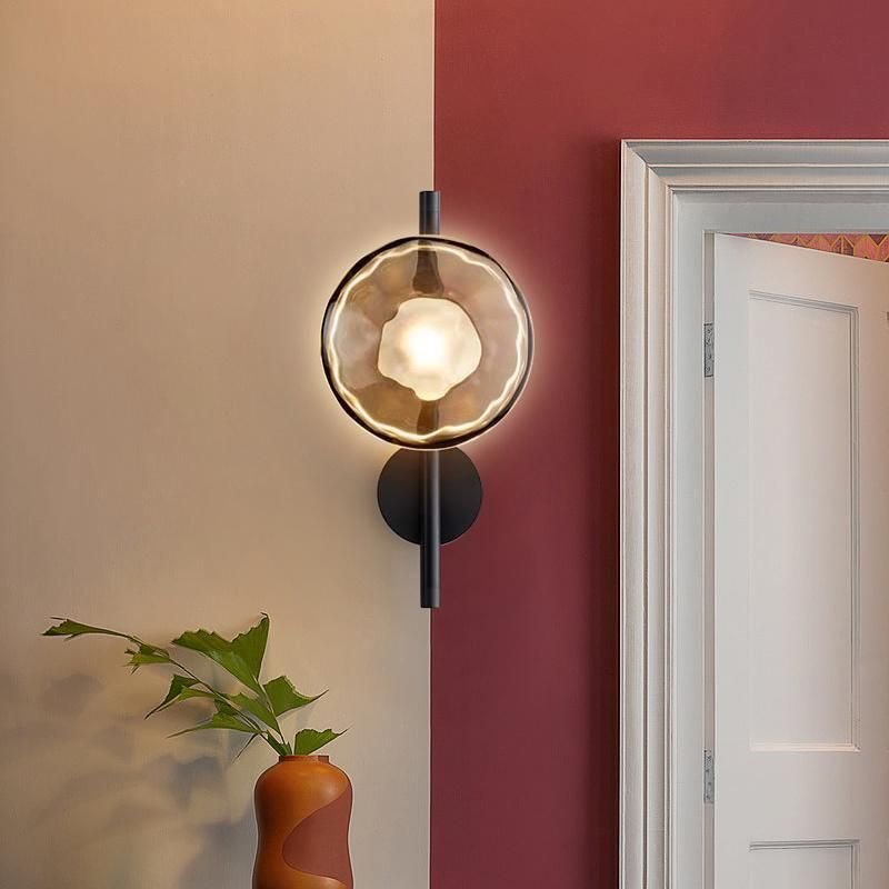 Glass Wall Lamp Nordic Living Room Lamp Bedroom Creative Wall Lamp